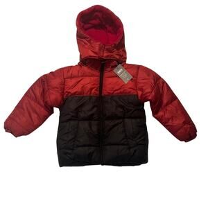 Operation Warm Removable Hooded Coat Black & Red Size 3T